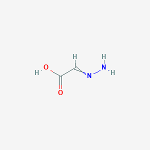 molecular formula C2H4N2O2 B14481500 Hydrazinylideneacetic acid CAS No. 64554-68-3