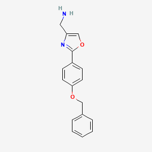 (2-(4-(Benzyloxy)phenyl)oxazol-4-YL)methanamine
