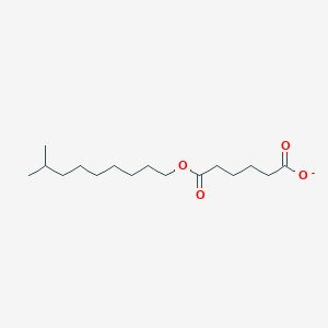 molecular formula C16H29O4- B14481541 6-[(8-Methylnonyl)oxy]-6-oxohexanoate CAS No. 65834-00-6