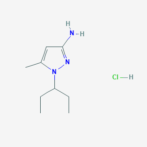 5-methyl-1-(pentan-3-yl)-1H-pyrazol-3-amine hydrochloride