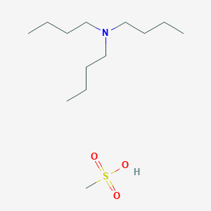 molecular formula C13H31NO3S B14481575 N,N-dibutylbutan-1-amine;methanesulfonic acid CAS No. 67019-88-9