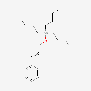 molecular formula C21H36OSn B14481597 Tributyl[(3-phenylprop-2-EN-1-YL)oxy]stannane CAS No. 65502-47-8