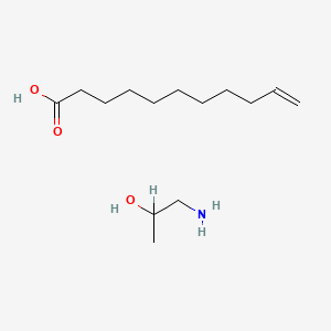 molecular formula C14H29NO3 B14481602 Isopropanolamine 10-undecylenate CAS No. 68052-42-6