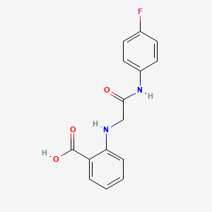2-[[2-[(4-Fluorophenyl)amino]-2-oxoethyl]amino]-benzoic acid