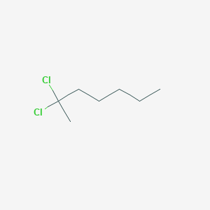 molecular formula C7H14Cl2 B14481631 2,2-Dichloroheptane CAS No. 65786-09-6