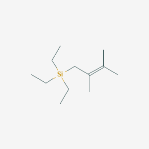 molecular formula C12H26Si B14481637 1-Triethylsilyl-2,3-dimethyl-2-butene CAS No. 64545-12-6