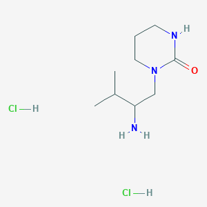 1-(2-Amino-3-methylbutyl)-1,3-diazinan-2-one dihydrochloride