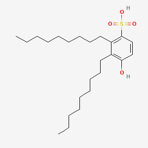 molecular formula C24H42O4S B14481684 Benzenesulfonic acid, hydroxydinonyl- CAS No. 68892-30-8