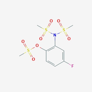 4-fluoro-2-(N-methanesulfonylmethanesulfonamido)phenyl methanesulfonate