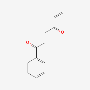 molecular formula C12H12O2 B14481775 1-Phenylhex-5-ene-1,4-dione CAS No. 70353-42-3
