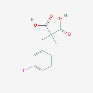 2-[(3-Fluorophenyl)methyl]-2-methylpropanedioic acid