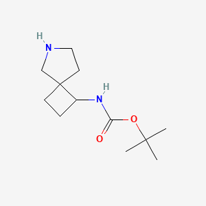 molecular formula C12H22N2O2 B1448179 1-(Boc-amino)-6-aza-spiro[3.4]octane CAS No. 1363382-98-2