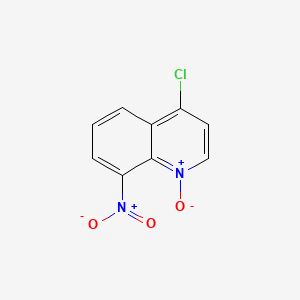 molecular formula C9H5ClN2O3 B14481824 Quinoline, 4-chloro-8-nitro-, 1-oxide CAS No. 64398-25-0