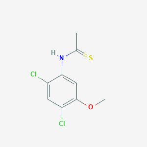 molecular formula C9H9Cl2NOS B14481826 N-(2,4-Dichloro-5-methoxyphenyl)ethanethioamide CAS No. 65182-99-2