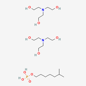 molecular formula C20H49N2O10P B14481840 Phosphoric acid, isooctyl ester, ditriethanolamine salt CAS No. 68110-44-1