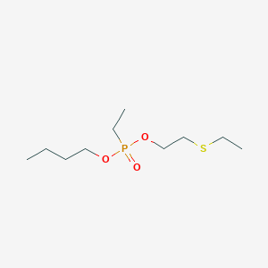 molecular formula C10H23O3PS B14481880 Butyl 2-(ethylsulfanyl)ethyl ethylphosphonate CAS No. 65672-66-4