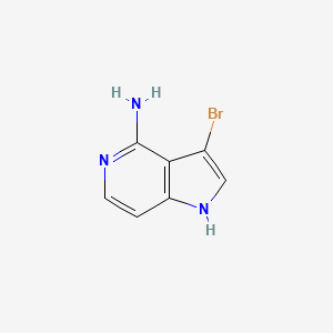 molecular formula C7H6BrN3 B1448191 3-Bromo-1H-pyrrolo[3,2-C]pyridin-4-amine CAS No. 1256813-45-2