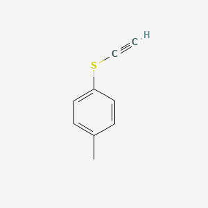 molecular formula C9H8S B14481932 1-(Ethynylsulfanyl)-4-methylbenzene CAS No. 66823-38-9