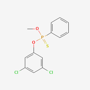 molecular formula C13H11Cl2O2PS B14481991 Phenylphosphonothioic acid O-(3,5-dichlorophenyl) O-methyl ester CAS No. 71432-20-7
