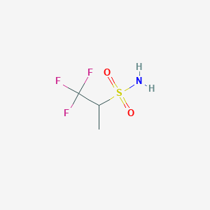 molecular formula C3H6F3NO2S B1448200 1,1,1-Trifluoropropane-2-sulfonamide CAS No. 1443980-63-9