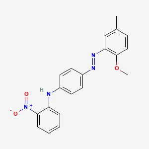molecular formula C20H18N4O3 B14482012 N-{4-[(E)-(2-Methoxy-5-methylphenyl)diazenyl]phenyl}-2-nitroaniline CAS No. 65953-63-1