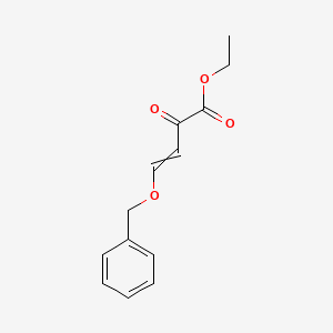 molecular formula C13H14O4 B14482015 Ethyl 4-(benzyloxy)-2-oxobut-3-enoate CAS No. 65260-59-5