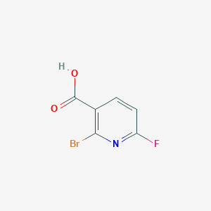 molecular formula C6H3BrFNO2 B1448202 2-Bromo-6-fluoronicotinic acid CAS No. 1214332-31-6