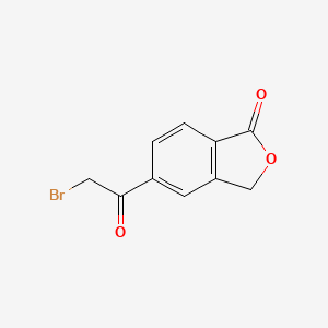 molecular formula C10H7BrO3 B1448207 5-(2-bromoacetyl)isobenzofuran-1(3H)-one CAS No. 1799842-56-0
