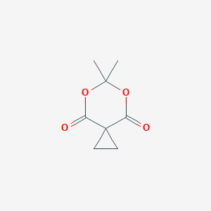 molecular formula C8H10O4 B144821 6,6-Dimethyl-5,7-dioxaspiro[2.5]octane-4,8-dione CAS No. 5617-70-9