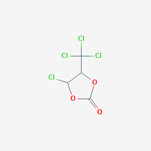molecular formula C4H2Cl4O3 B14482157 4-Chloro-5-(trichloromethyl)-1,3-dioxolan-2-one CAS No. 64843-12-5