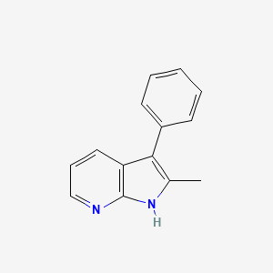 molecular formula C14H12N2 B14482158 2-Methyl-3-phenyl-1H-pyrrolo[2,3-b]pyridine CAS No. 65623-46-3