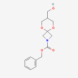 molecular formula C15H19NO5 B1448216 Benzyl 7-(hydroxymethyl)-5,9-dioxa-2-azaspiro[3.5]nonane-2-carboxylate CAS No. 1648864-66-7