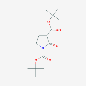 molecular formula C14H23NO5 B1448219 Di-tert-butyl 2-oxopyrrolidine-1,3-dicarboxylate CAS No. 1180519-44-1