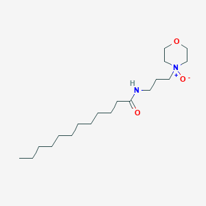 molecular formula C19H38N2O3 B14482216 Dodecanamide, N-[3-(4-oxido-4-morpholinyl)propyl]- CAS No. 66161-55-5