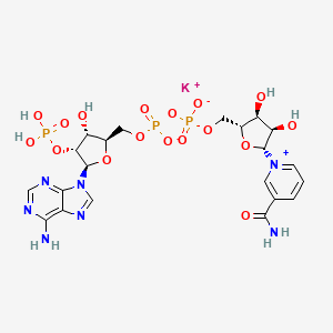 [5-(6-Aminopurin-9-yl)-3-hydroxy-4-(oxyphosphinyloxyphosphinyl)oxolan-2-yl]met hyl {[5-(3-carbamoylpyridyl)-3,4-dihydroxyoxolan-2-yl]methoxy}(hydroxyphosphor yl) hydrogen phosphate, potassium salt