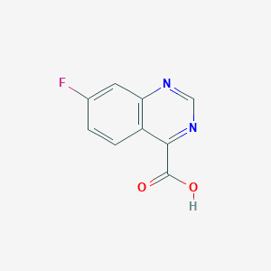 molecular formula C9H5FN2O2 B1448228 7-Fluoroquinazoline-4-carboxylic acid CAS No. 1780977-86-7