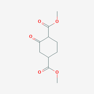 molecular formula C10H14O5 B14482281 Dimethyl 2-oxocyclohexane-1,4-dicarboxylate CAS No. 64158-43-6