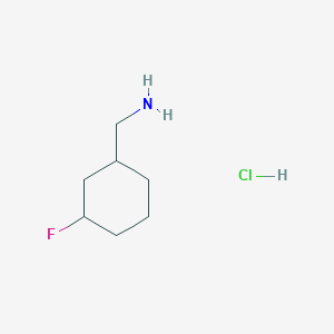 molecular formula C7H15ClFN B1448229 (3-Fluorocyclohexyl)methanamine hydrochloride CAS No. 1374657-39-2