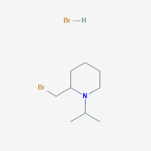molecular formula C9H19Br2N B1448233 2-(Bromomethyl)-1-(propan-2-yl)piperidine hydrobromide CAS No. 1803597-14-9