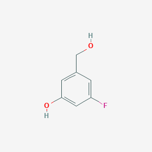 molecular formula C7H7FO2 B1448234 3-Fluoro-5-(hydroxymethyl)phenol CAS No. 1260762-16-0