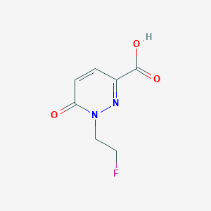 molecular formula C7H7FN2O3 B1448235 1-(2-Fluoroethyl)-6-oxo-1,6-dihydropyridazine-3-carboxylic acid CAS No. 1592732-47-2