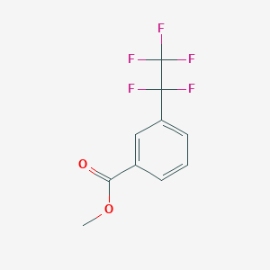 molecular formula C10H7F5O2 B14482358 Methyl 3-(pentafluoroethyl)benzoate CAS No. 64299-46-3