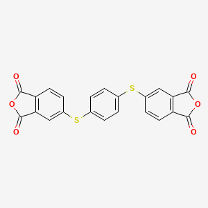 molecular formula C22H10O6S2 B14482378 5-[4-[(1,3-Dioxo-2-benzofuran-5-yl)sulfanyl]phenyl]sulfanyl-2-benzofuran-1,3-dione CAS No. 65419-94-5