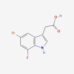 B1448243 5-Bromo-7-fluoroindole-3-acetic Acid CAS No. 1019111-81-9