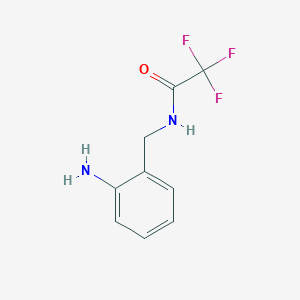 molecular formula C9H9F3N2O B14482478 N-[(2-Aminophenyl)methyl]-2,2,2-trifluoroacetamide CAS No. 64392-58-1