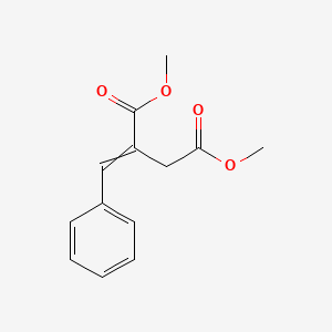 molecular formula C13H14O4 B14482504 Dimethyl 2-benzylidenebutanedioate CAS No. 65859-90-7