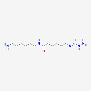 molecular formula C13H29N5O B14482559 N-(6-Aminohexyl)-6-[(E)-(hydrazinylmethylidene)amino]hexanamide CAS No. 64374-97-6
