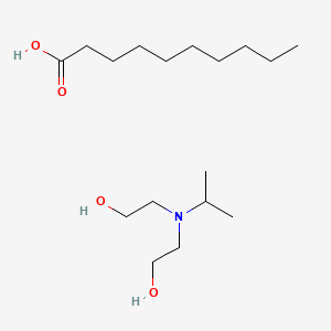 molecular formula C17H37NO4 B14482571 Decanoic acid isopropyldiethanolamine salt CAS No. 67939-86-0