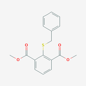 molecular formula C17H16O4S B14482588 Dimethyl 2-(benzylsulfanyl)benzene-1,3-dicarboxylate CAS No. 67666-71-1