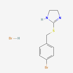 2-[(4-bromobenzyl)thio]-4,5-dihydro-1H-imidazole hydrobromide